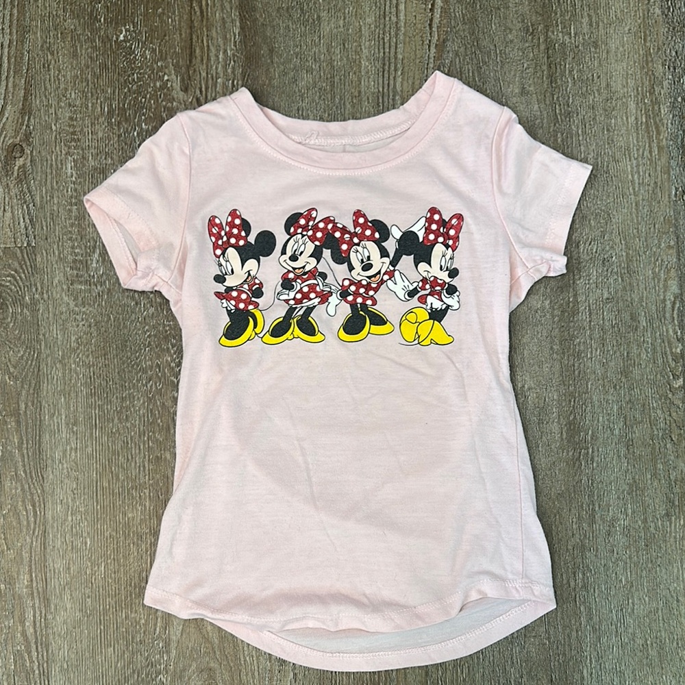Disney Pink Minnie Mouse Short Sleeve Tee
